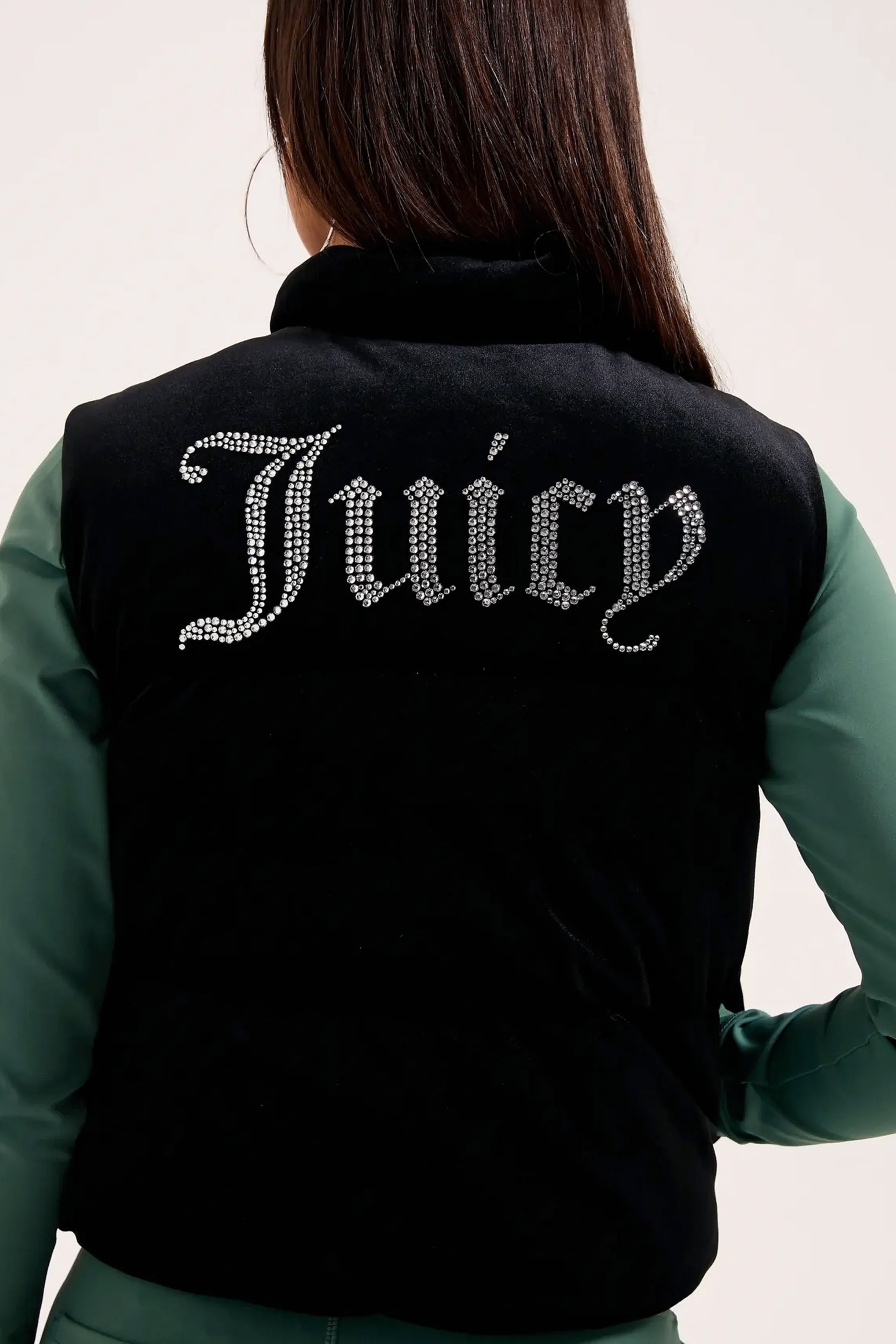 Gilet tampon en velours - Black