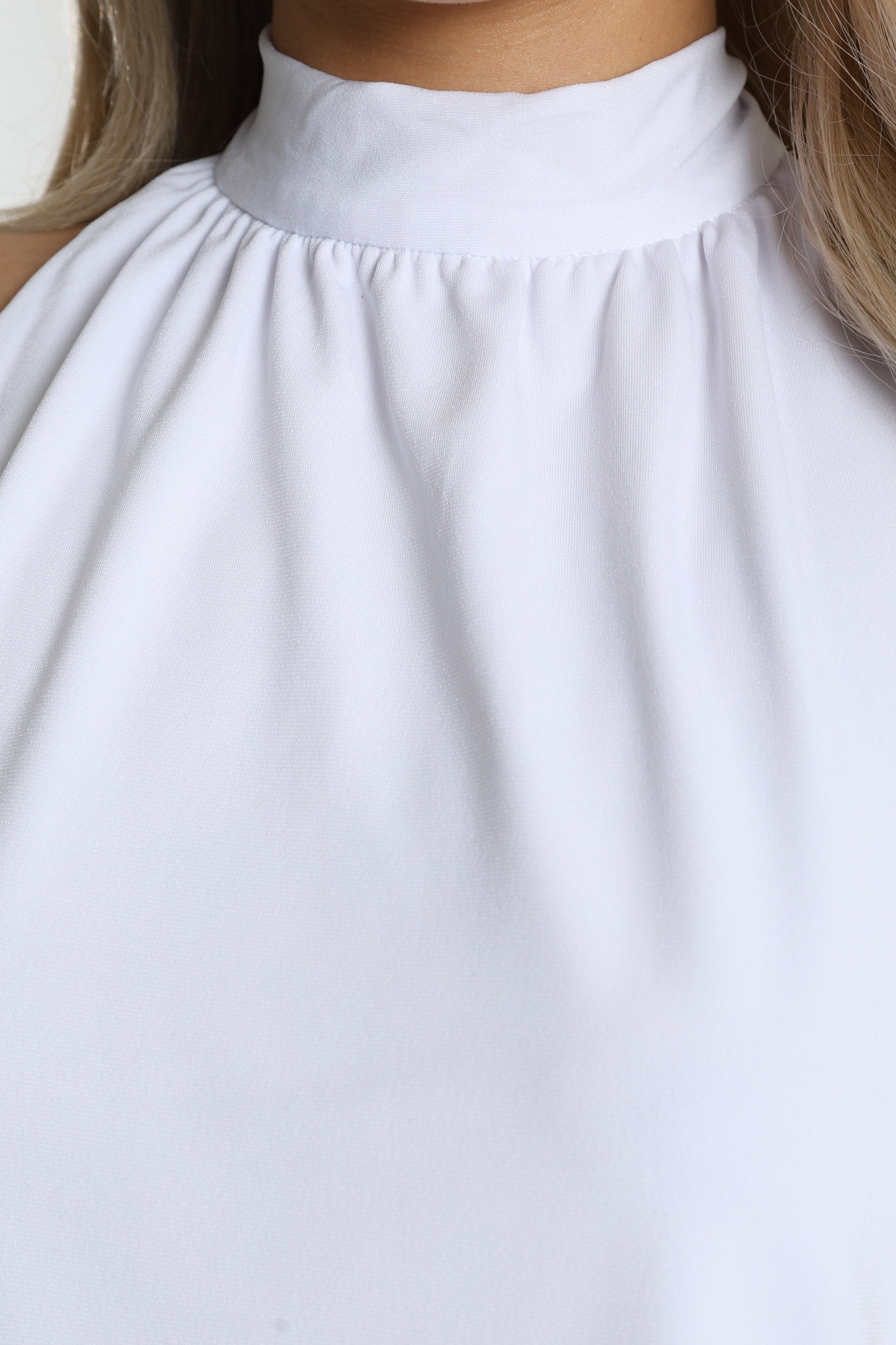 Neckholder Top - Weiss