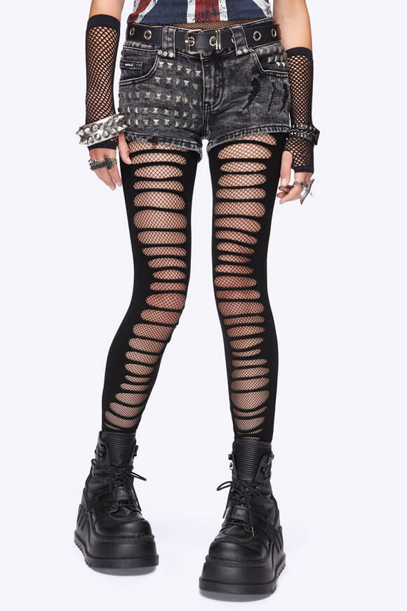 Cut-out Strumpfhose - Black