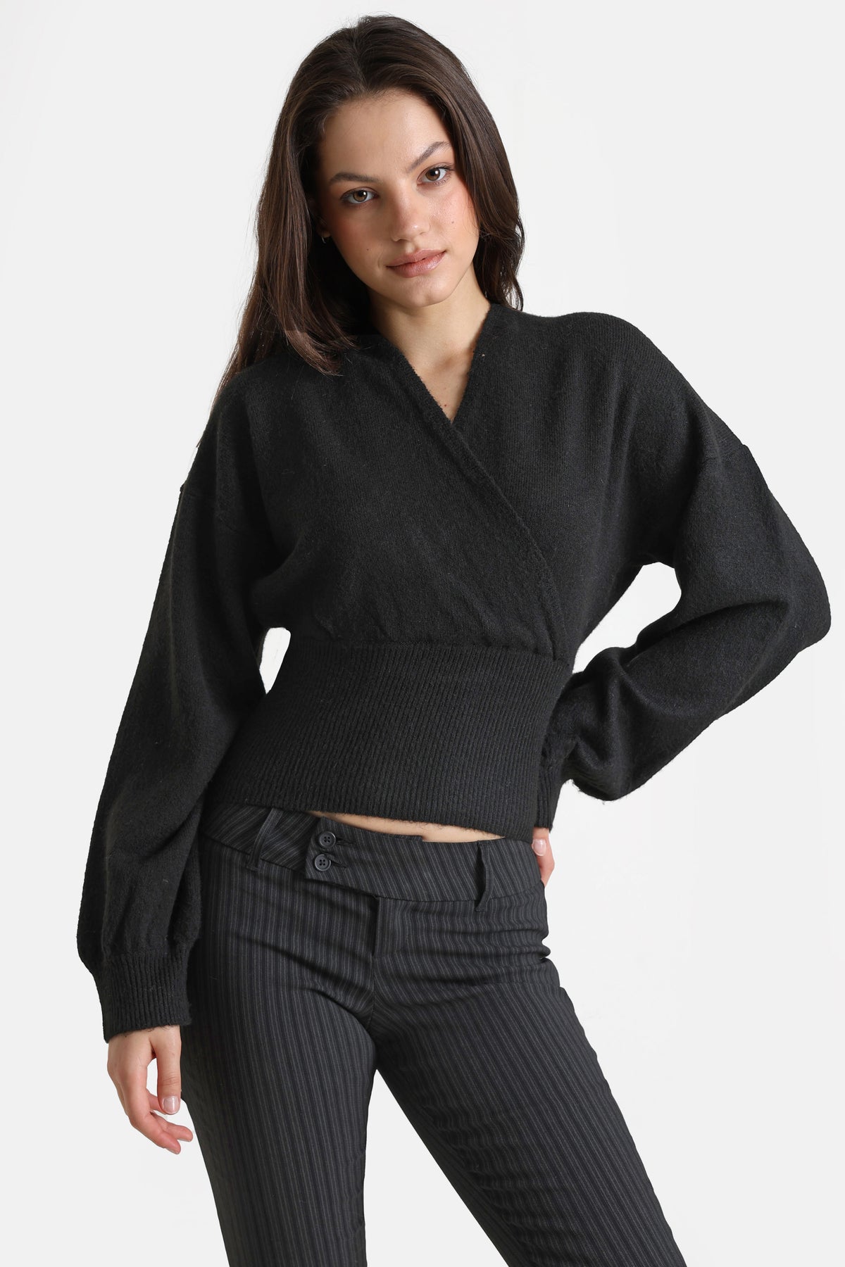 Strickpullover - Schwarz