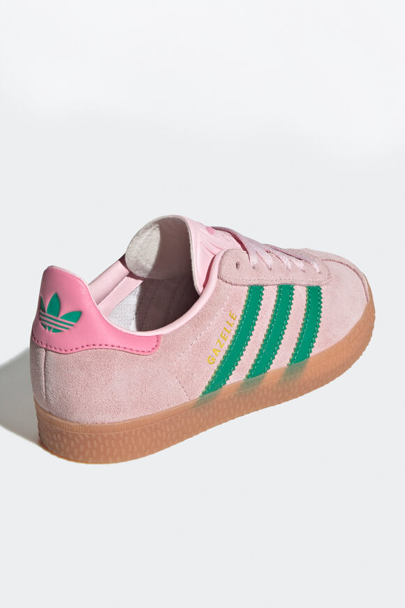 Gazelle Kids Sneaker - Clear Pink + Court Green
