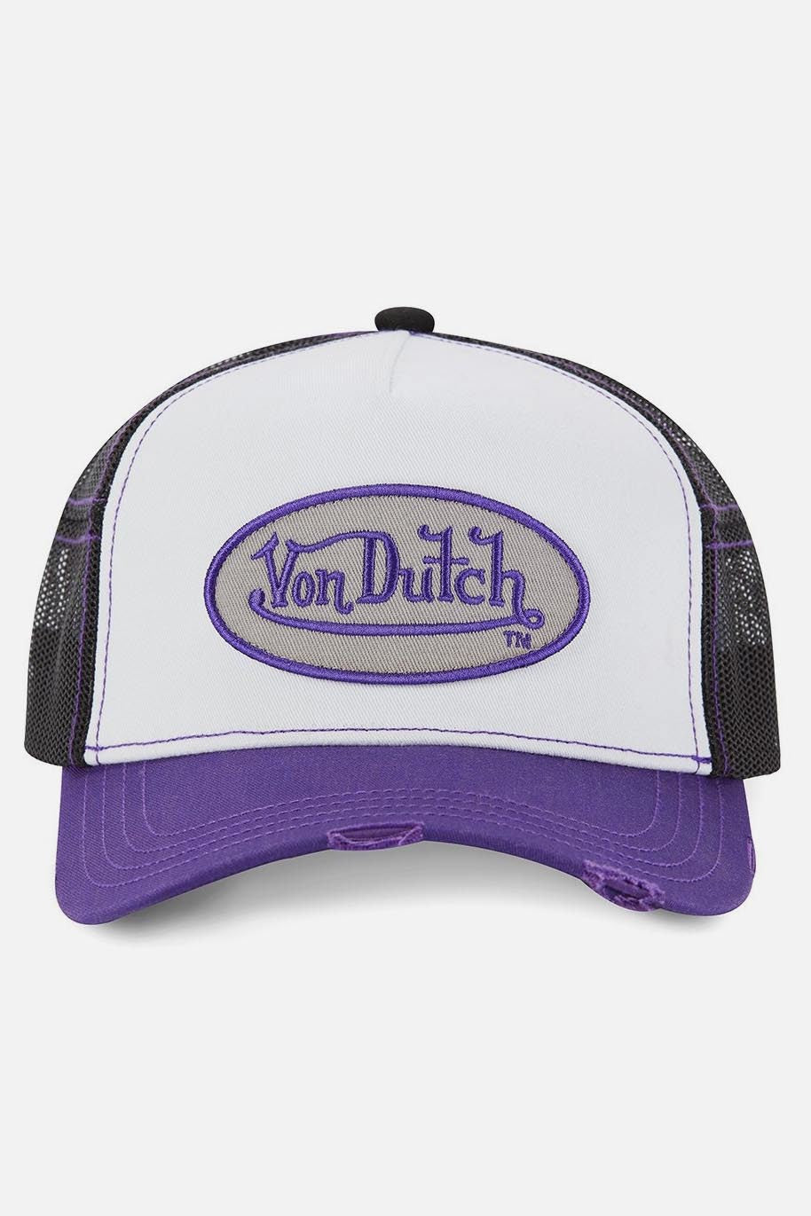 Trucker cap / snapback - White + Purple + Black