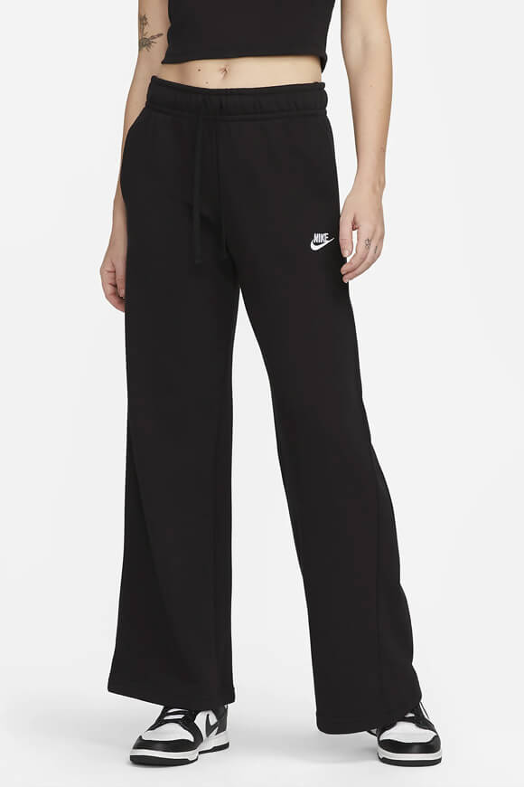 Pantalon wide leg en sweat - Black