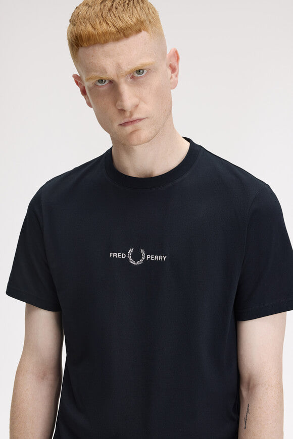 Embroidered T-Shirt - Navy