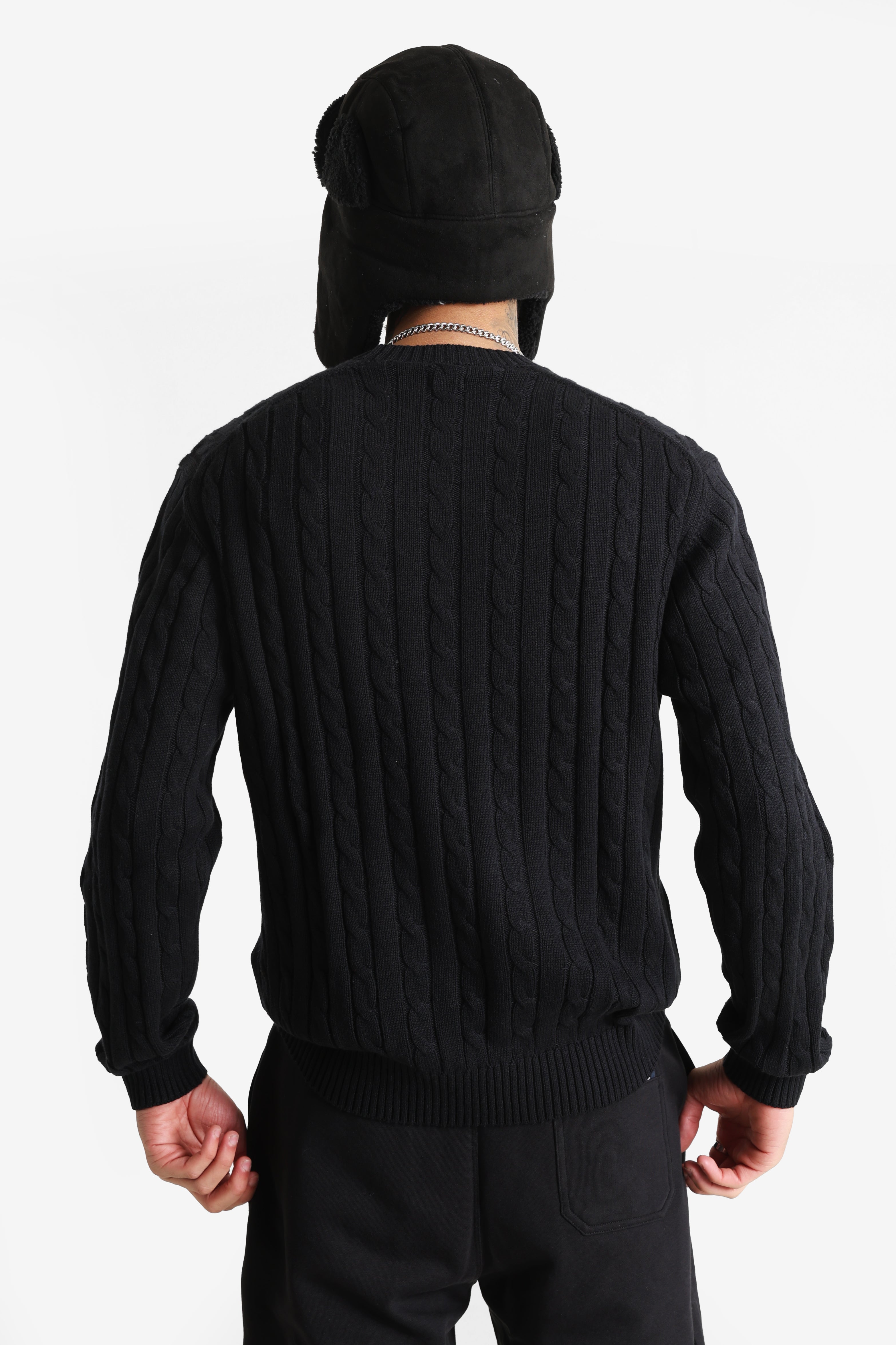 Bert pull en tricot - Black