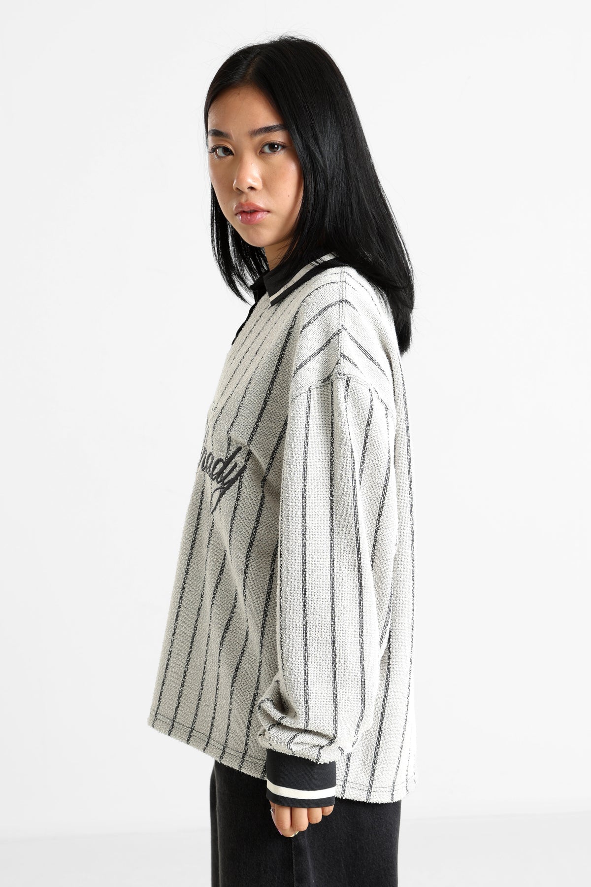 Oversize Sweatshirt - Offwhite + Schwarz