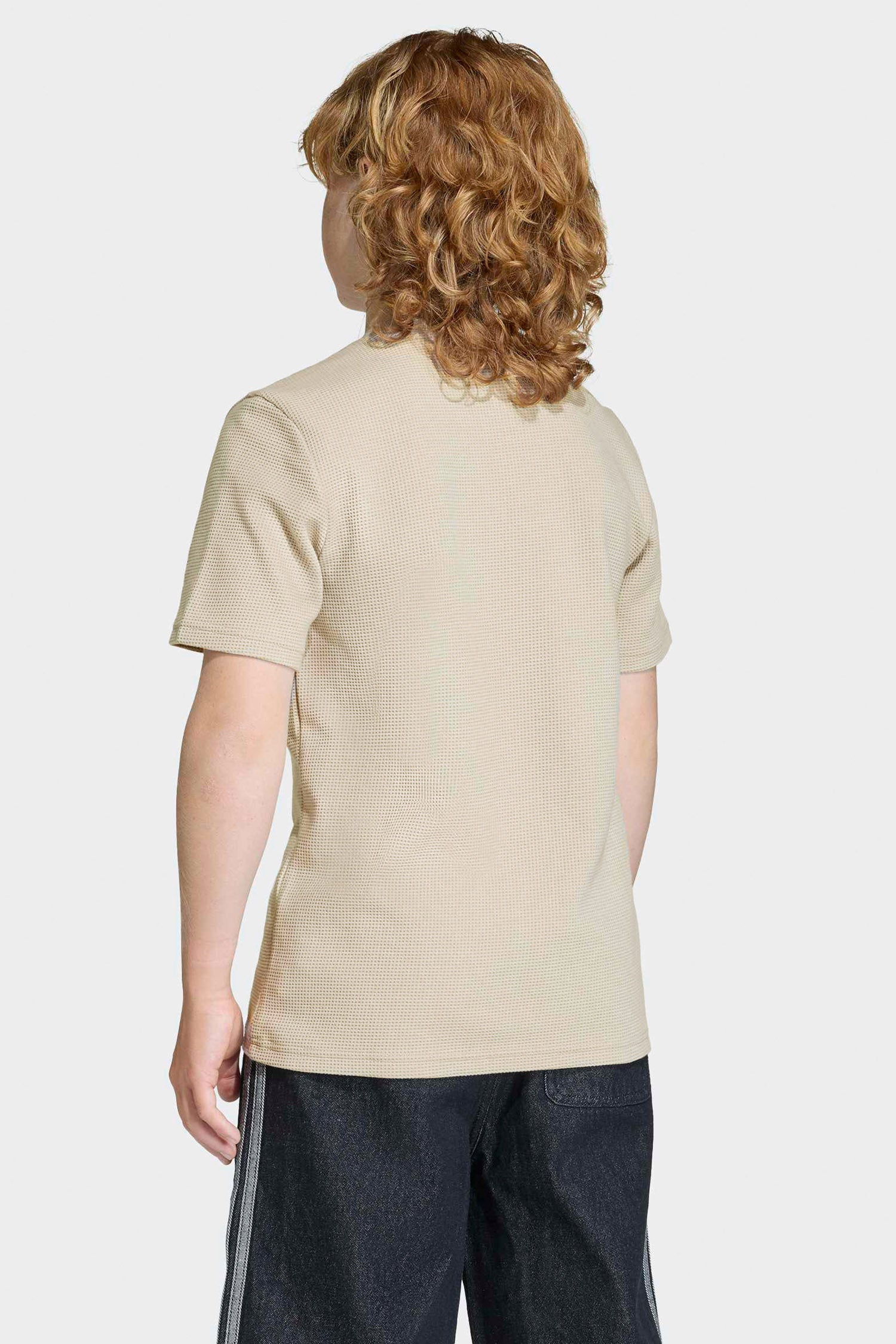 T-Shirt aus Waffelstoff - Stone Khaki