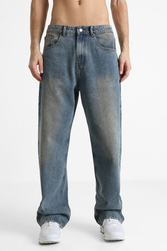 Straight Fit Jeans - Blau