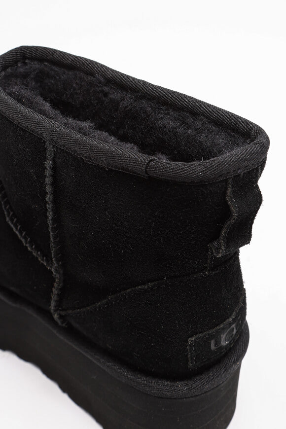 Classic Mini gefütterte Plateau Stiefelette - Black