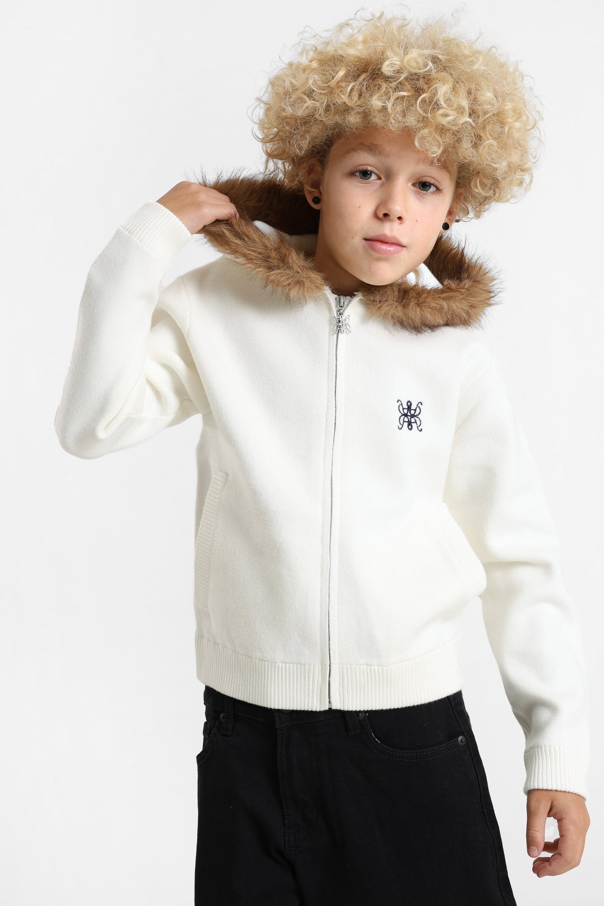 Strickjacke - Offwhite