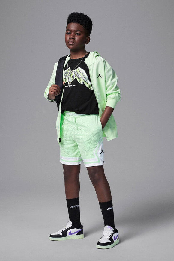 Pantaloncini a rete Air Diamond - Verde vapore