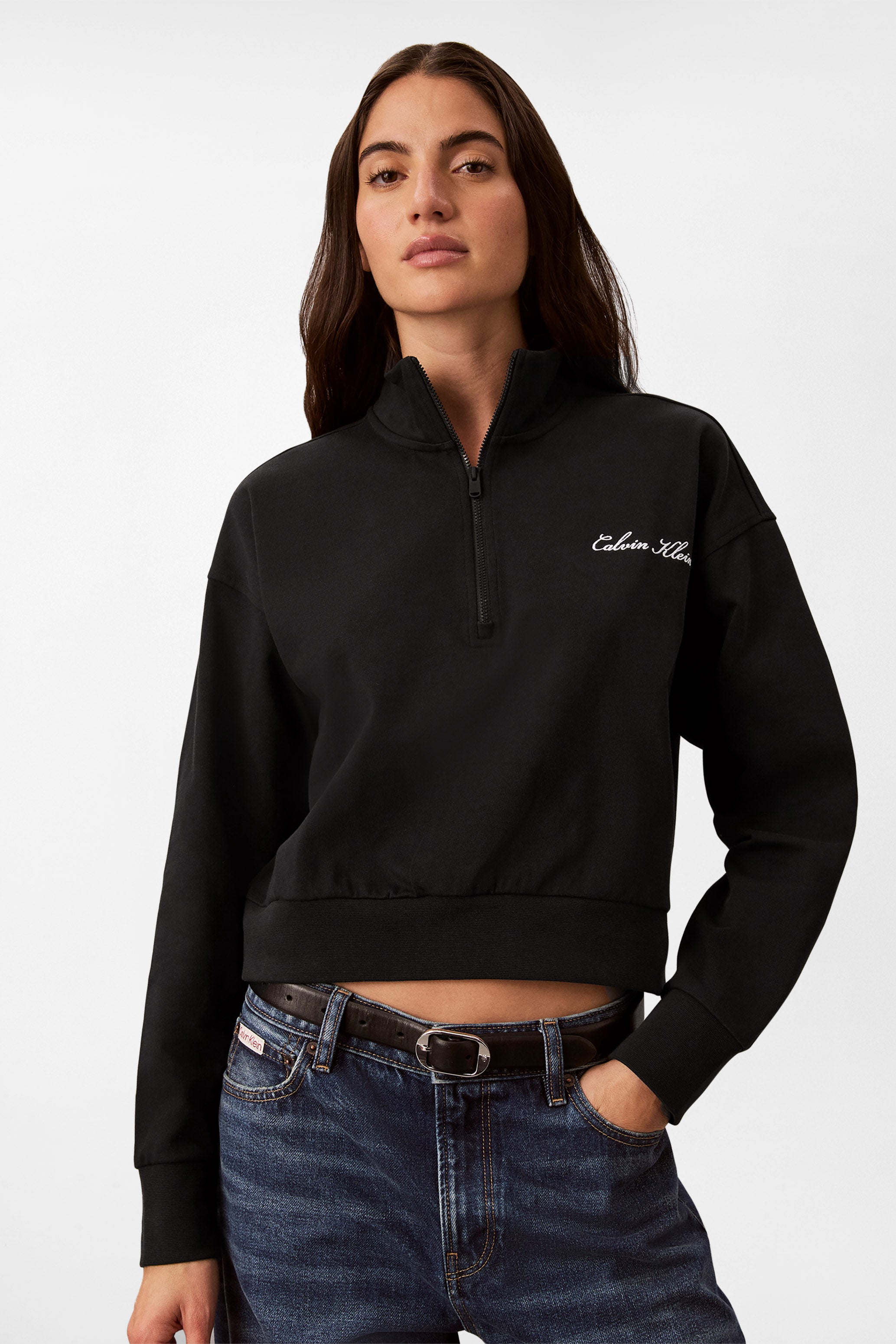 Crop Sweatshirt - Black