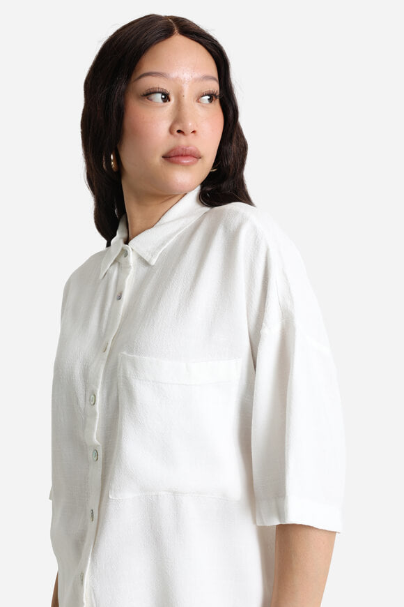 Camicia in lino - Ecru