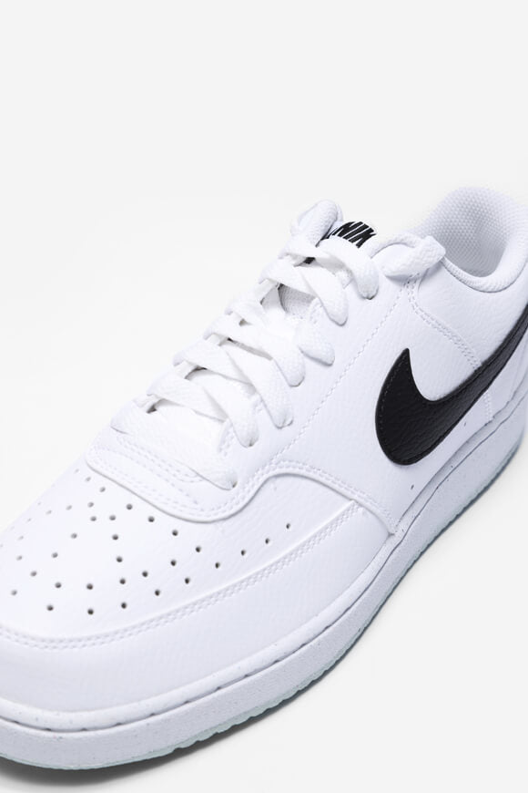 Court Vision Next Nature Sneaker - White + Black + Malachite