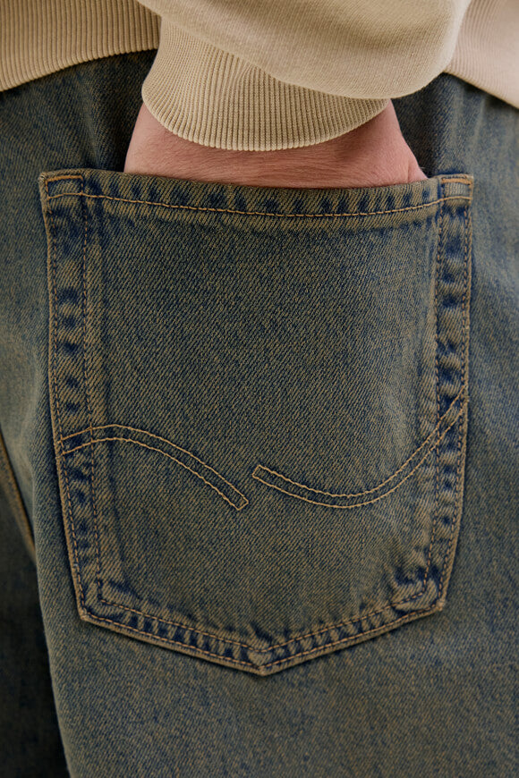 Iron bermuda en jean extra baggy fit - Dark Blue Denim