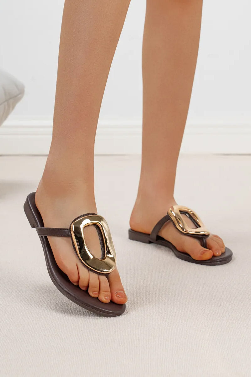 Flip Flops - Dark Brown