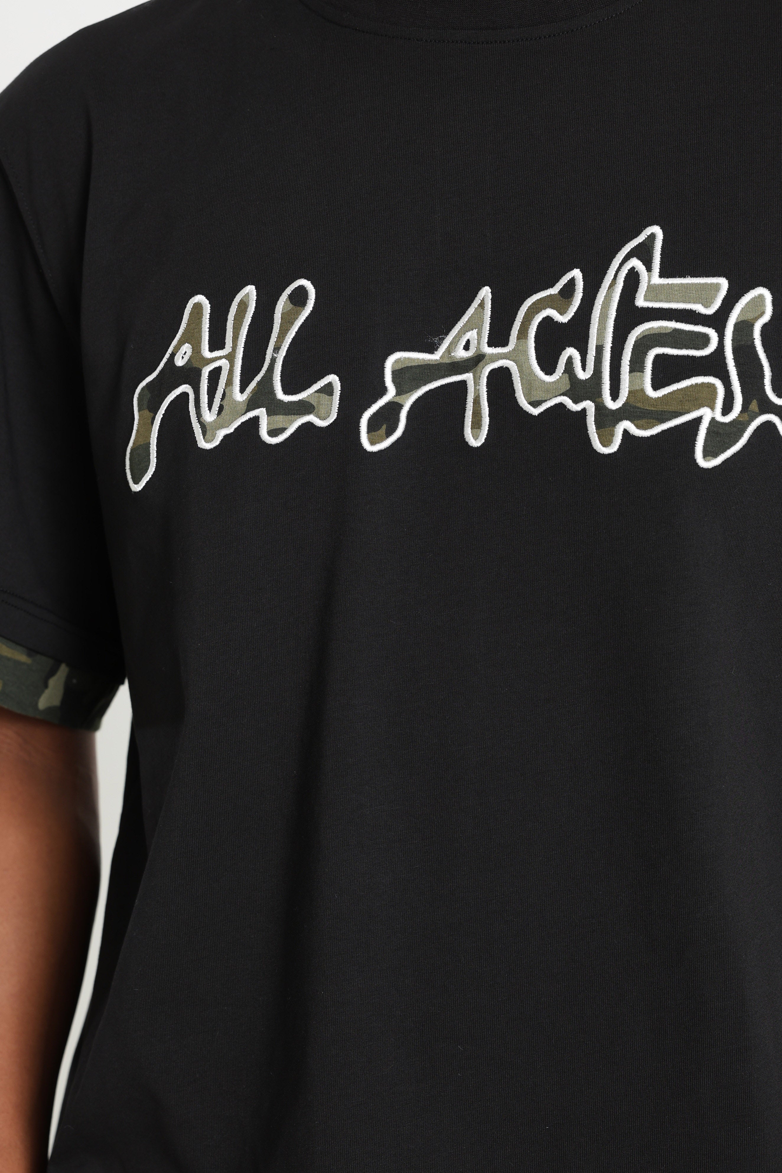 T-Shirt - Noir + Camouflage