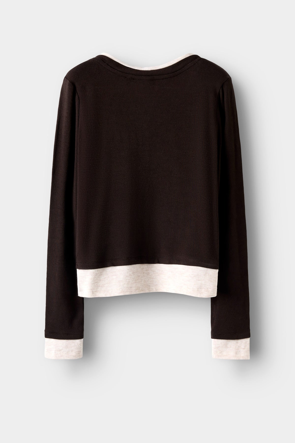 NKFNORA long-sleeve shirt - Black + Beige