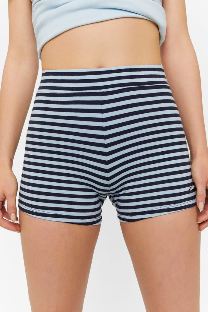 Fabric shorts - Navy + Light Blue