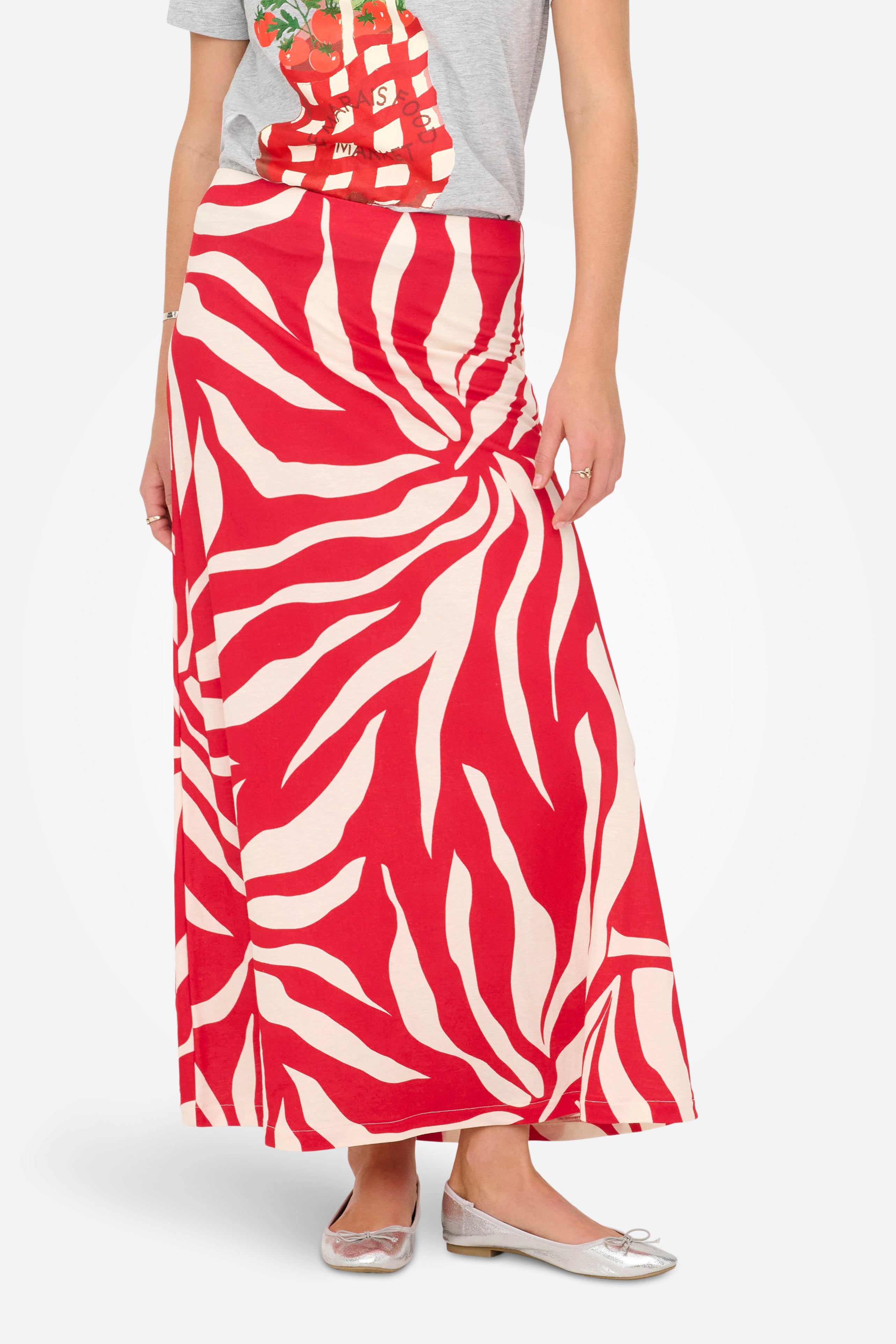 ONLCHIGO long skirt - Barbados Cherry