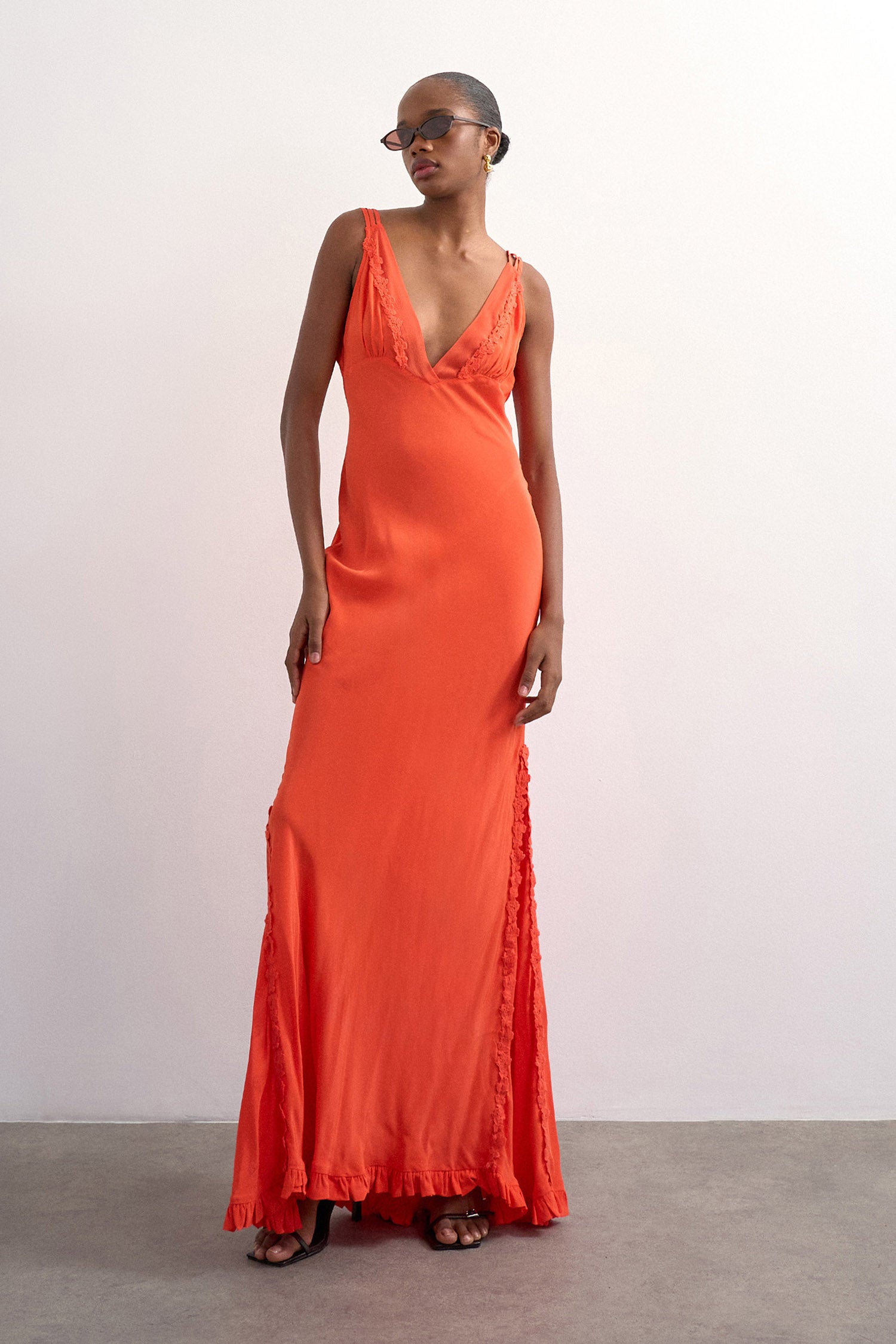 TSPENNY Maxikleid - Vibrant Orange