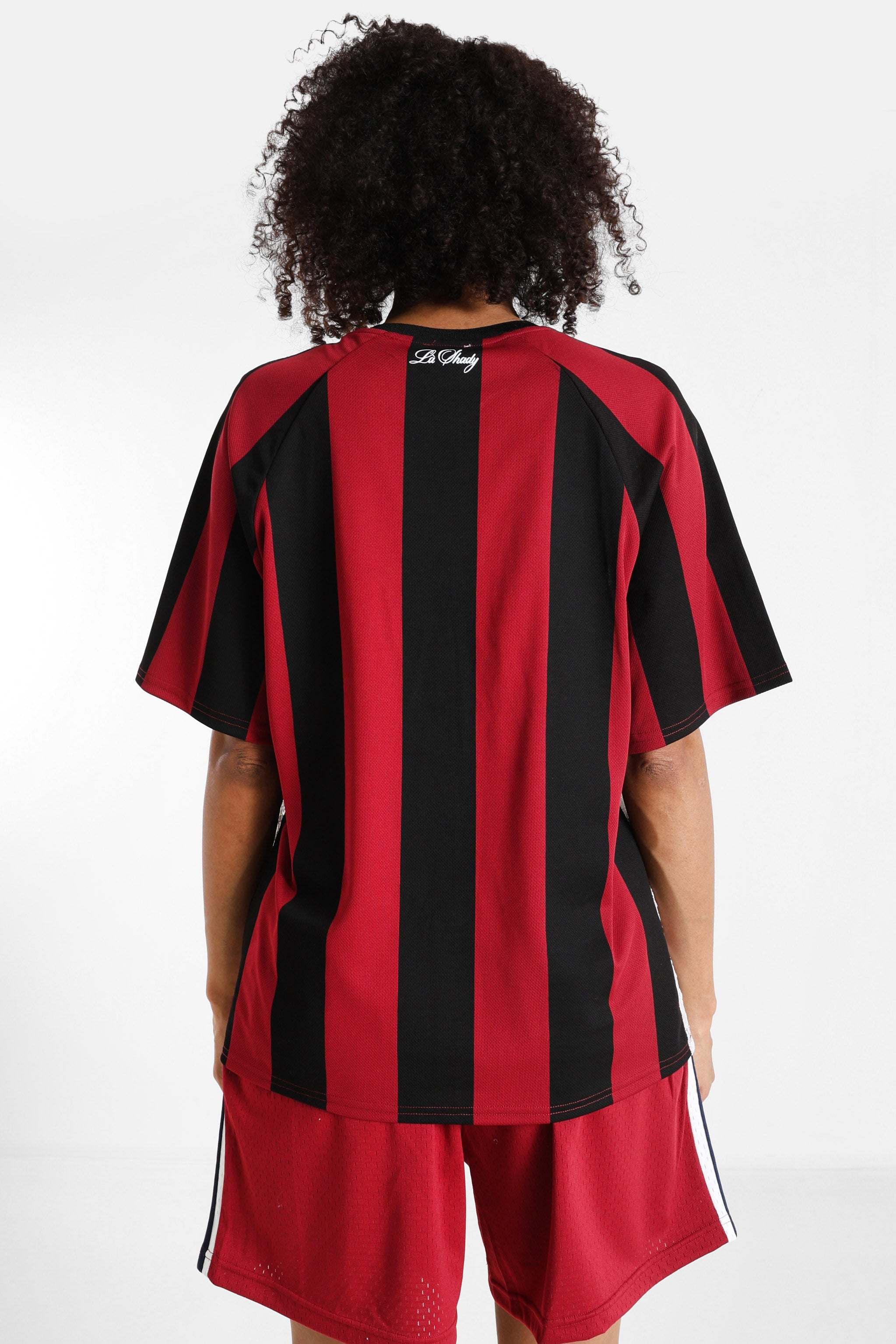 T-shirt ampia - Bordeaux + Nero