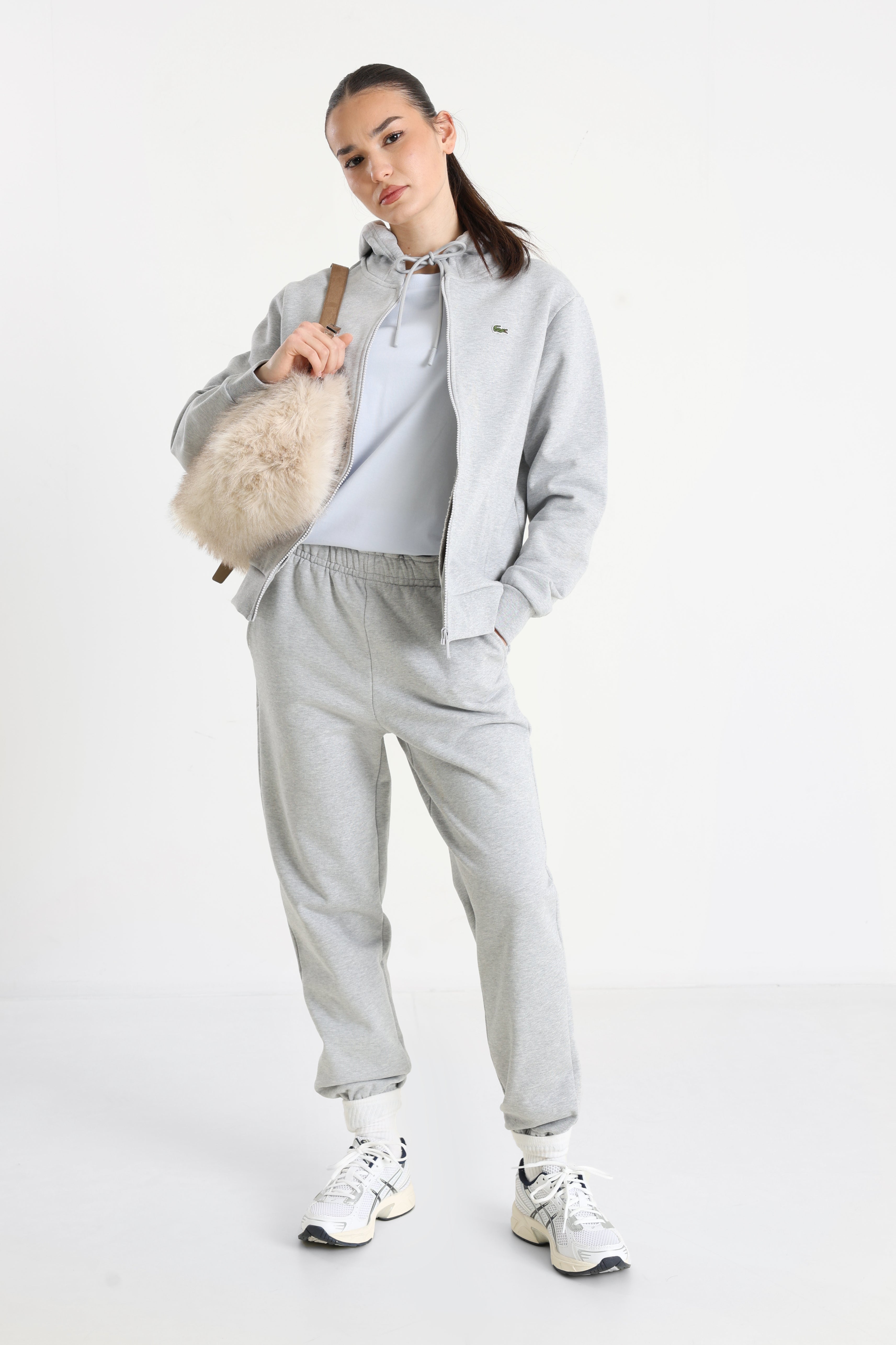 Kapuzensweatjacke - Silver Chine