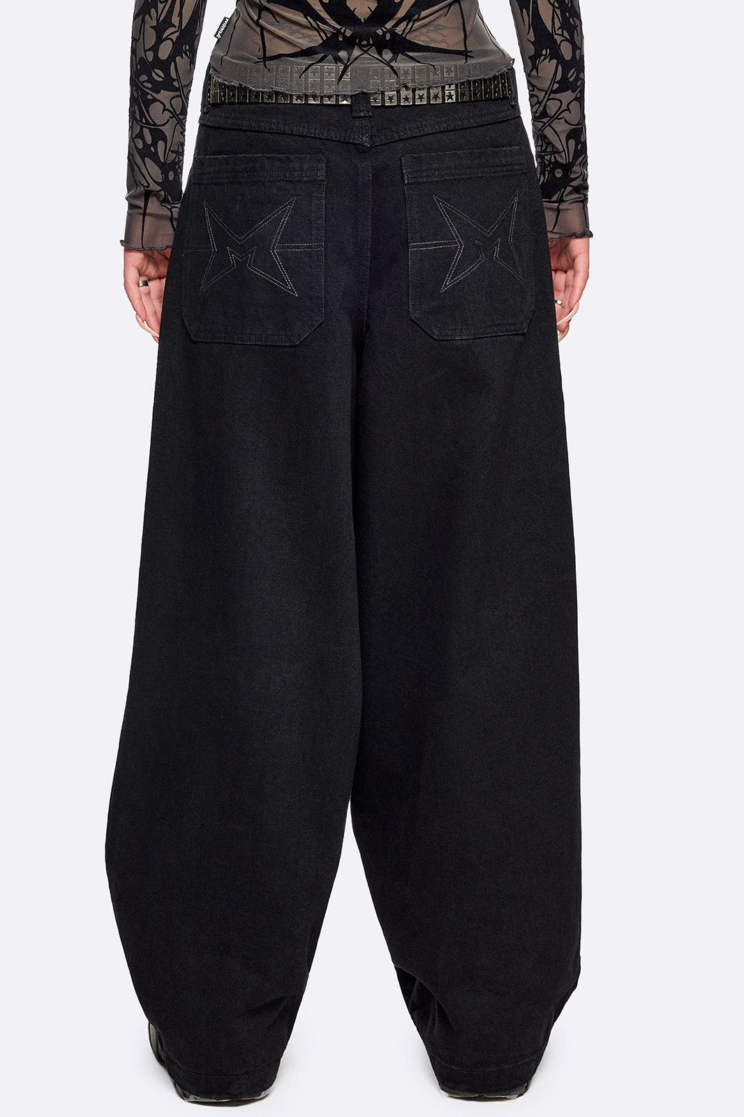 Crux Super Baggy Fit Jeans - Black Denim