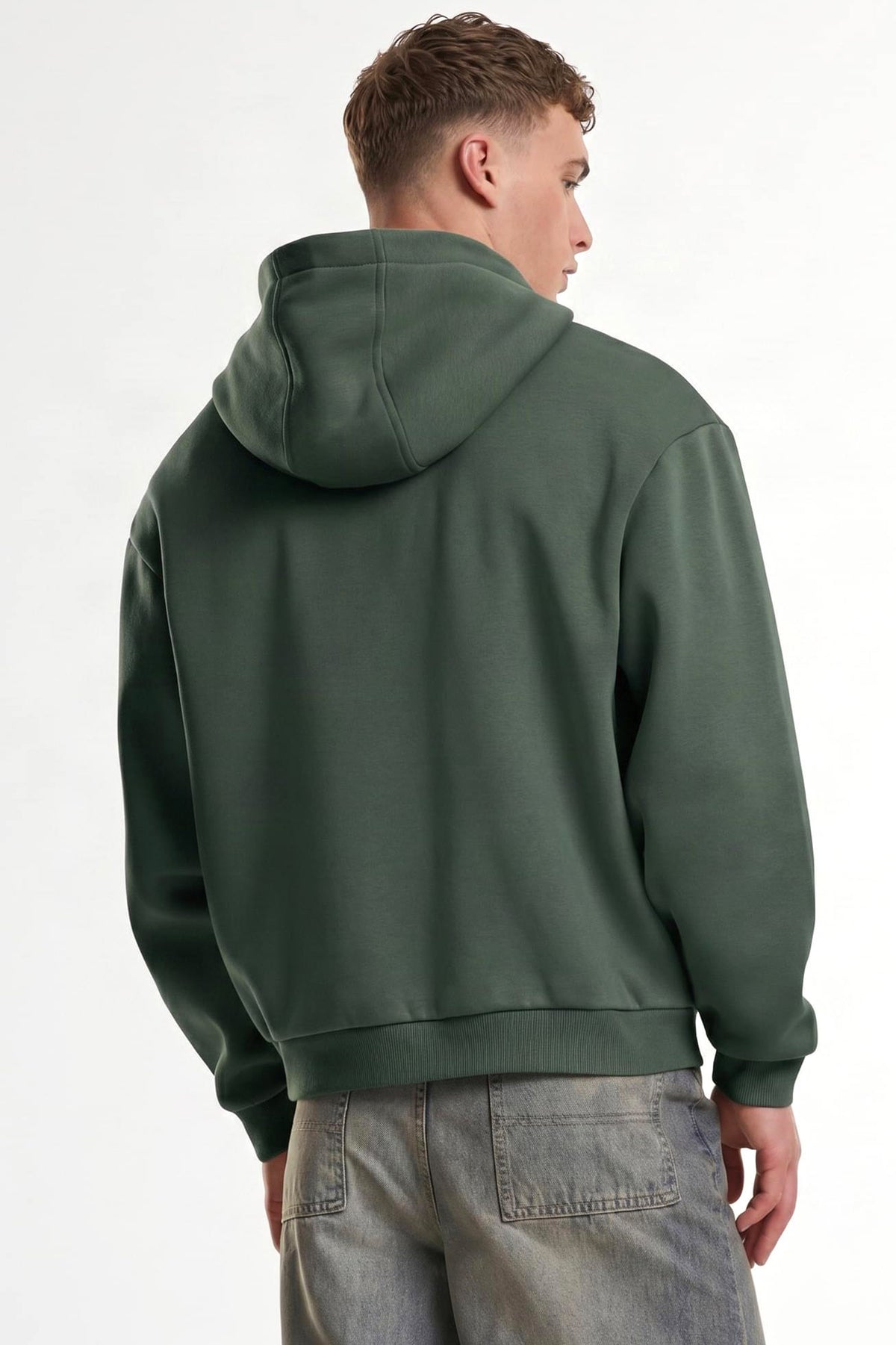 Fluffy Kapuzensweatshirt - Forest