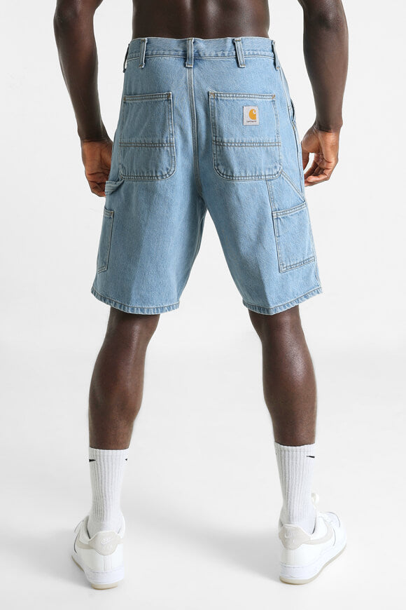 Single Knee short en jean - Blue Heavy Stone Bleached