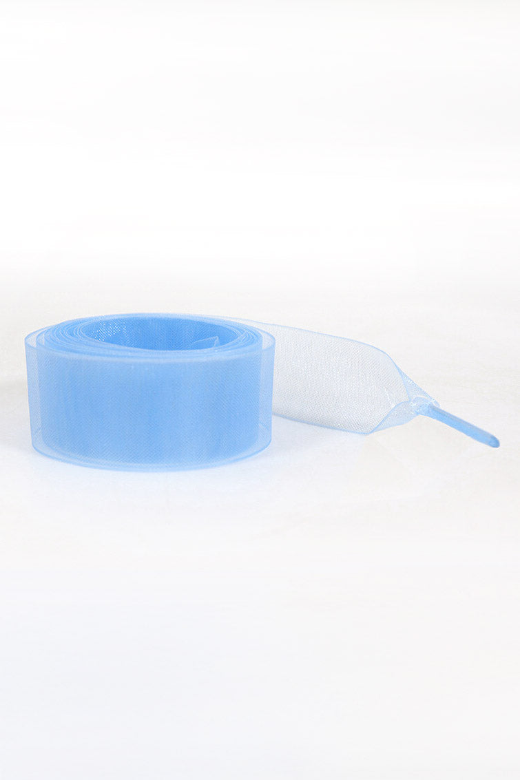 Organza shoelaces 150 cm - Light Blue