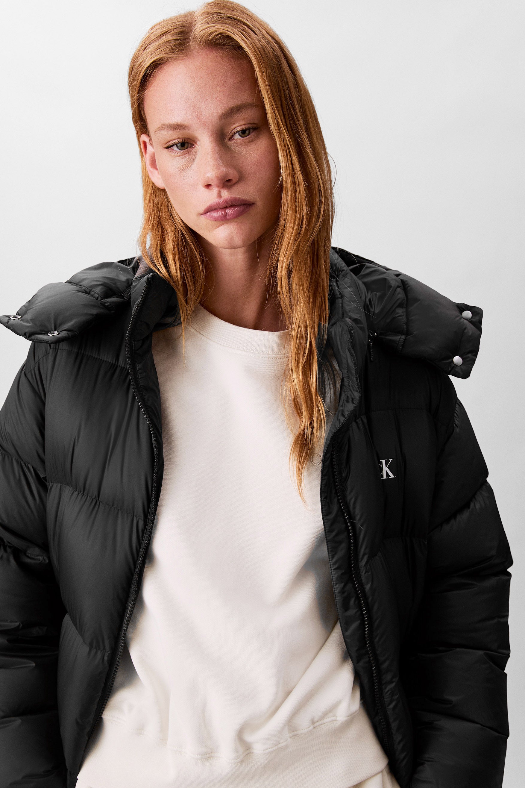 Manteau de duvet Puffer - Black