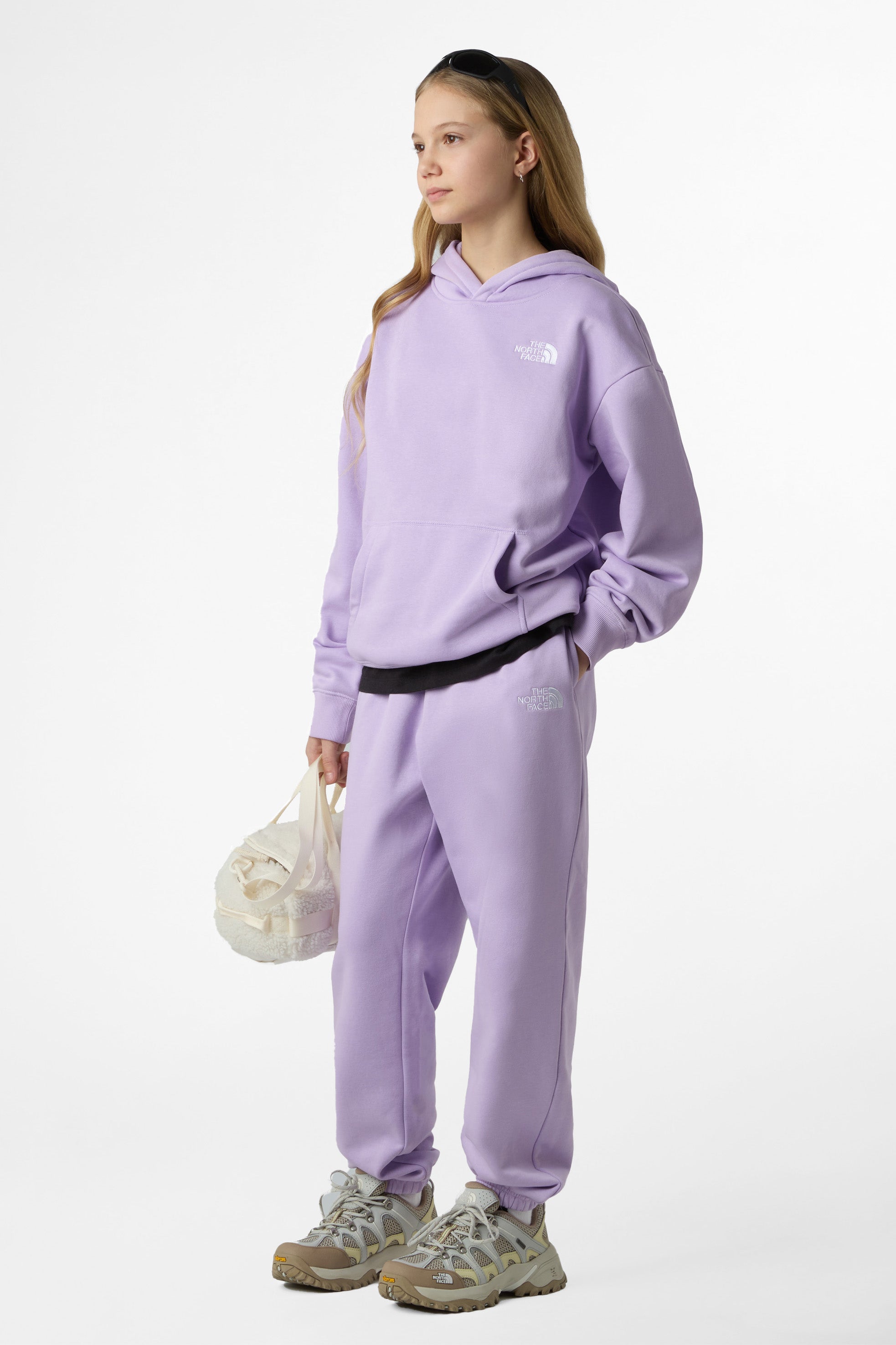 Felpa oversize con cappuccio - Lite Lilac