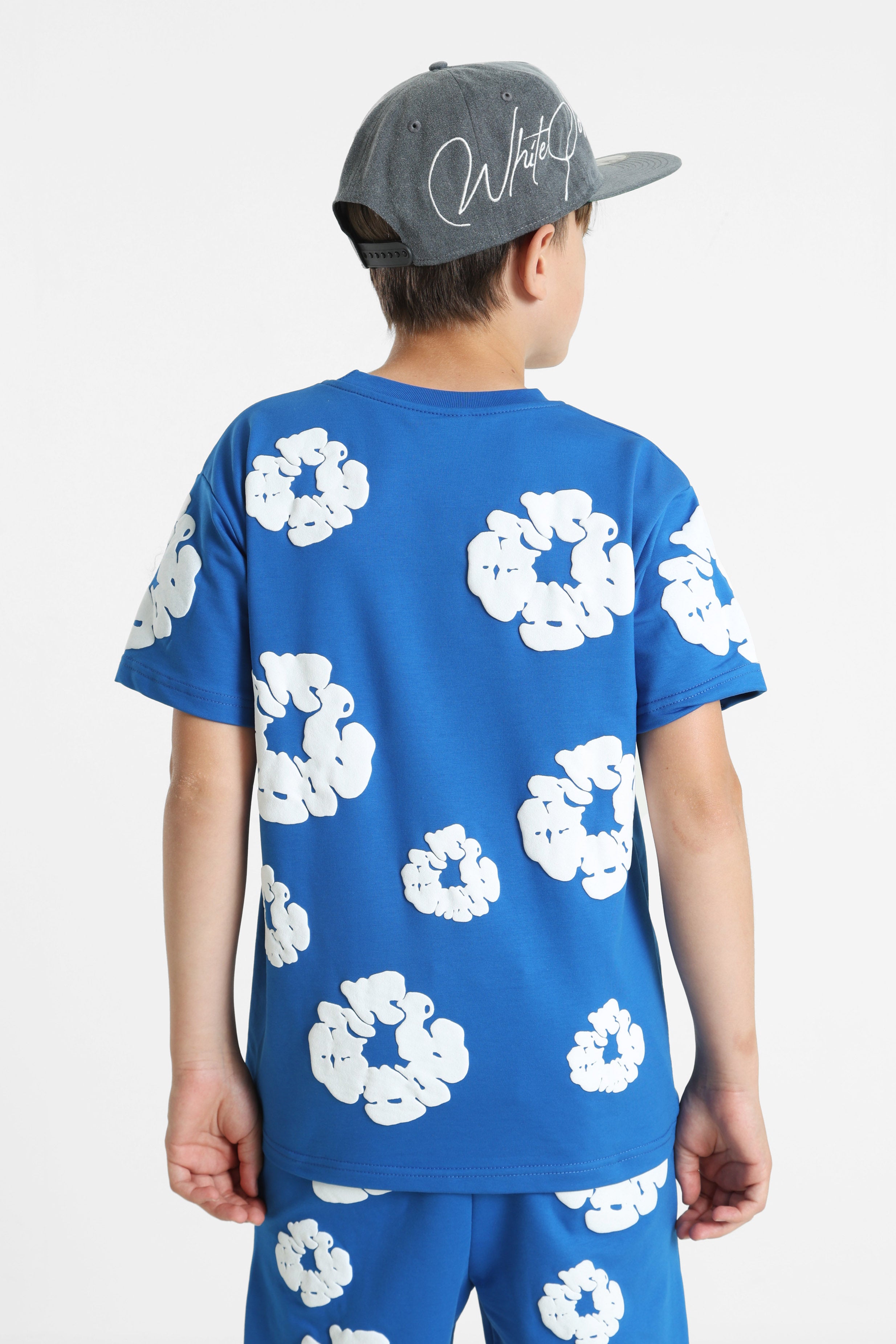 T-Shirt - Royal + White