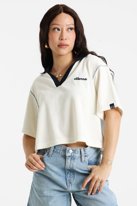 Valeti terrycloth crop T-shirt - Offwhite