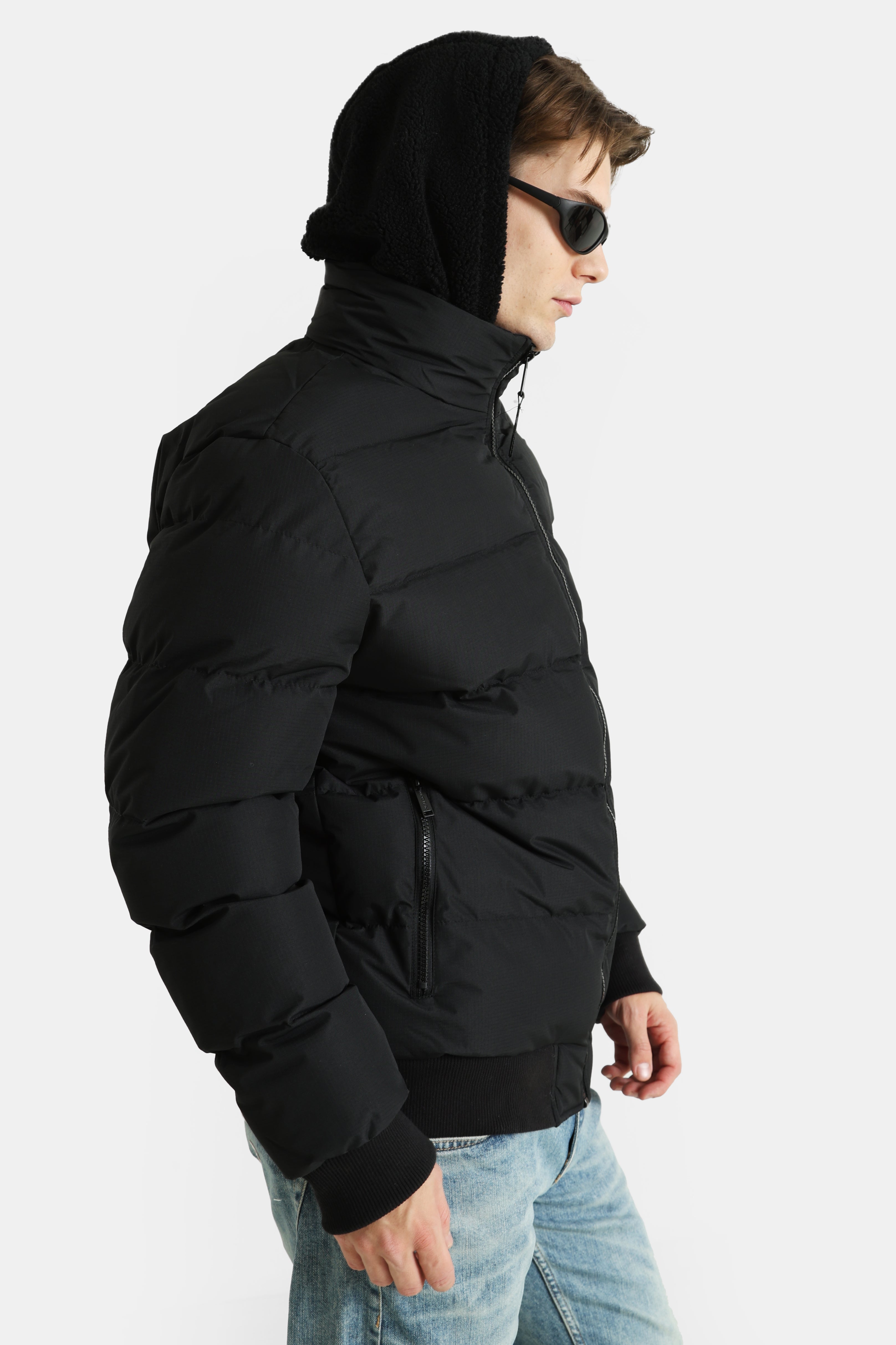 Veste bomber matelassée - Black