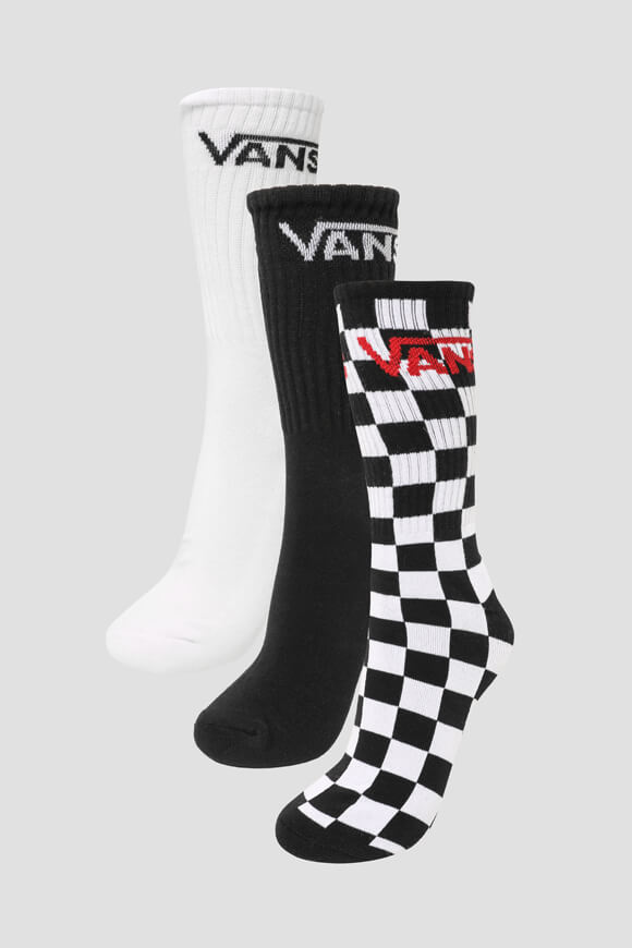 Dreierpack Socken - Weiss + Schwarz