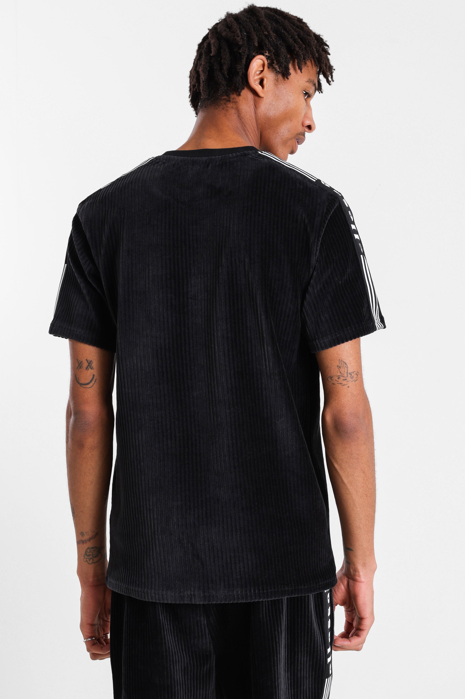 T-shirt Madori in velluto a coste - Black