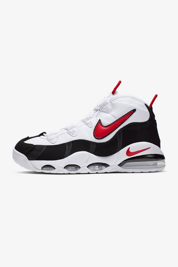 Air Max Uptempo '95 Sneaker - White + Black + University Red