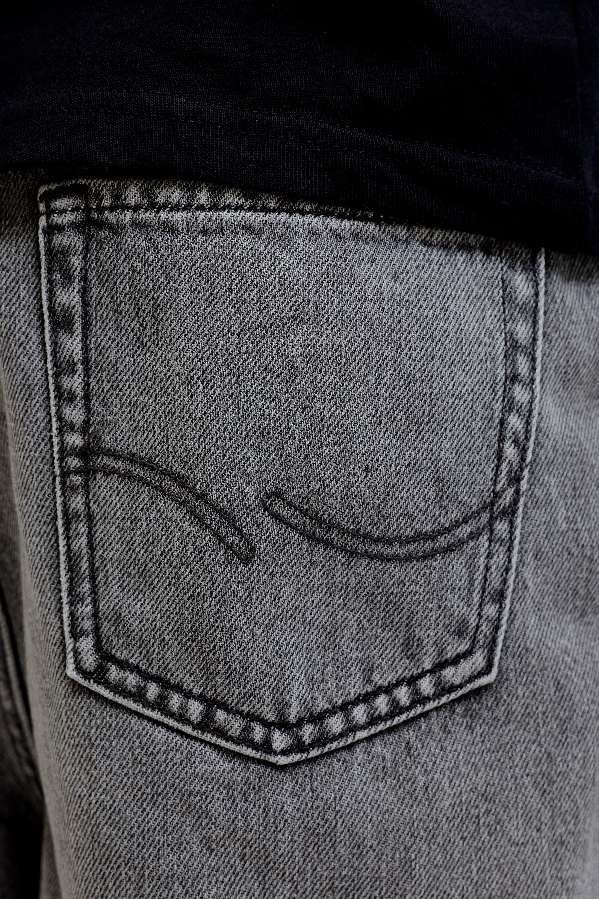 JJIRON Extra Baggy Fit Jeans Bermudashorts - Black Denim
