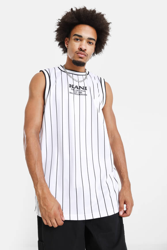 Mesh Tanktop - Blanc + Noir