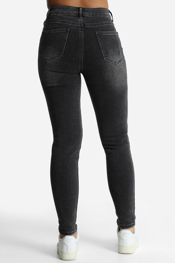 Jeans skinny a vita alta - Nero usato