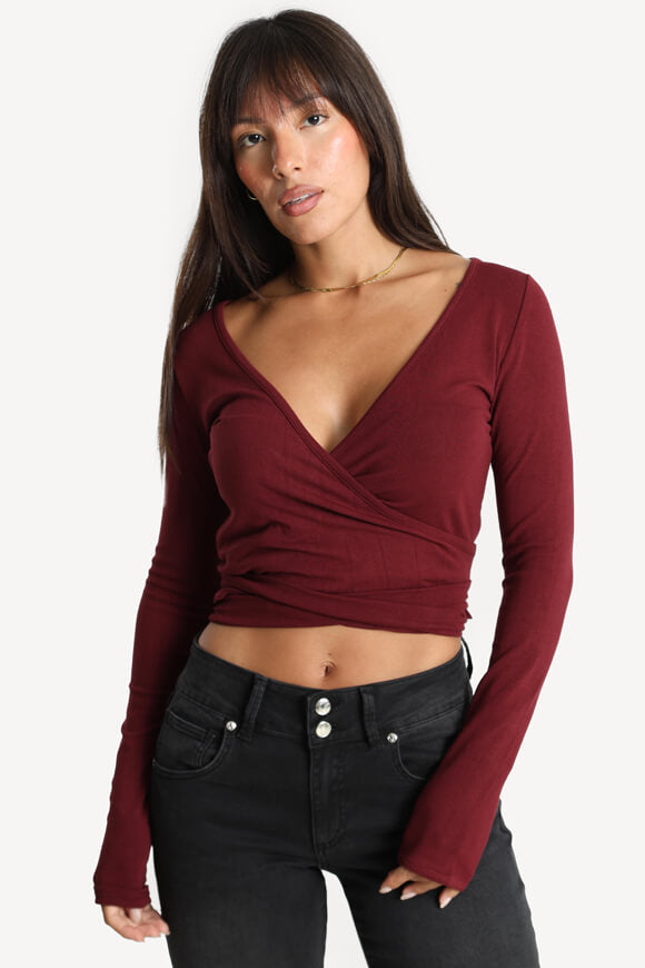 Camicia a maniche lunghe - Bordeaux