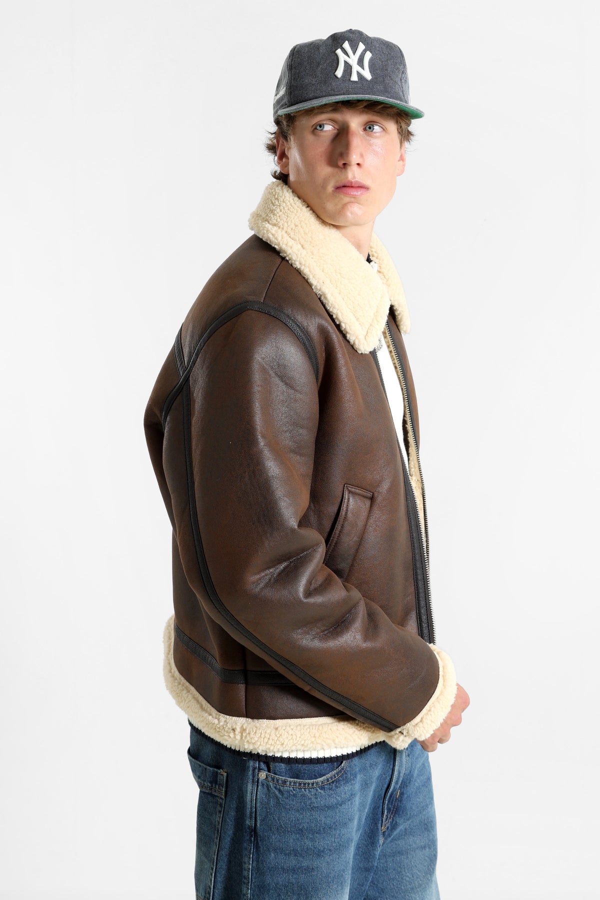 JORNORREBRO Shearling Jacke - Chocolate Brown