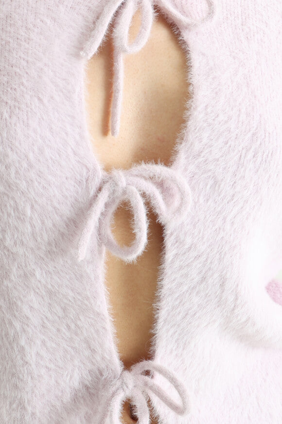 Hairy cardigan - Lilac