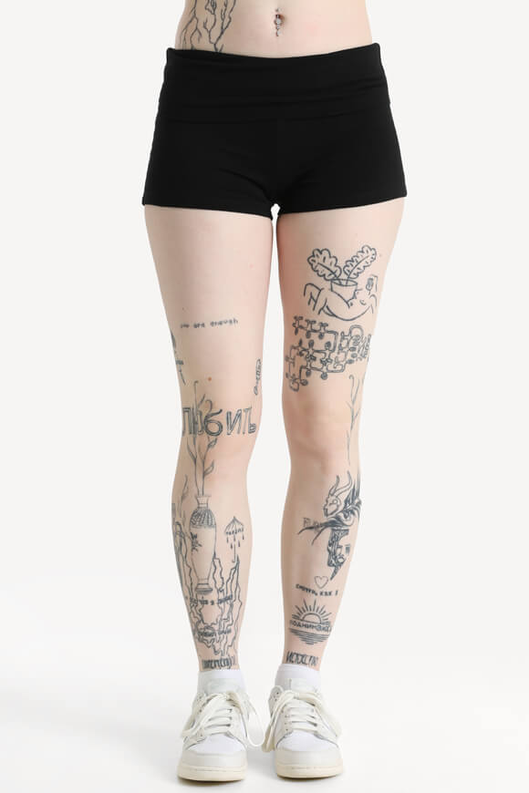 Short en tissu - Noir