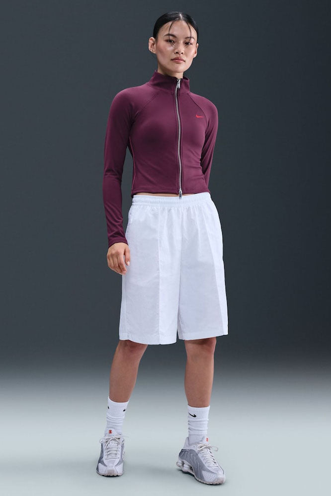 Cropped track jacket - Bordeaux