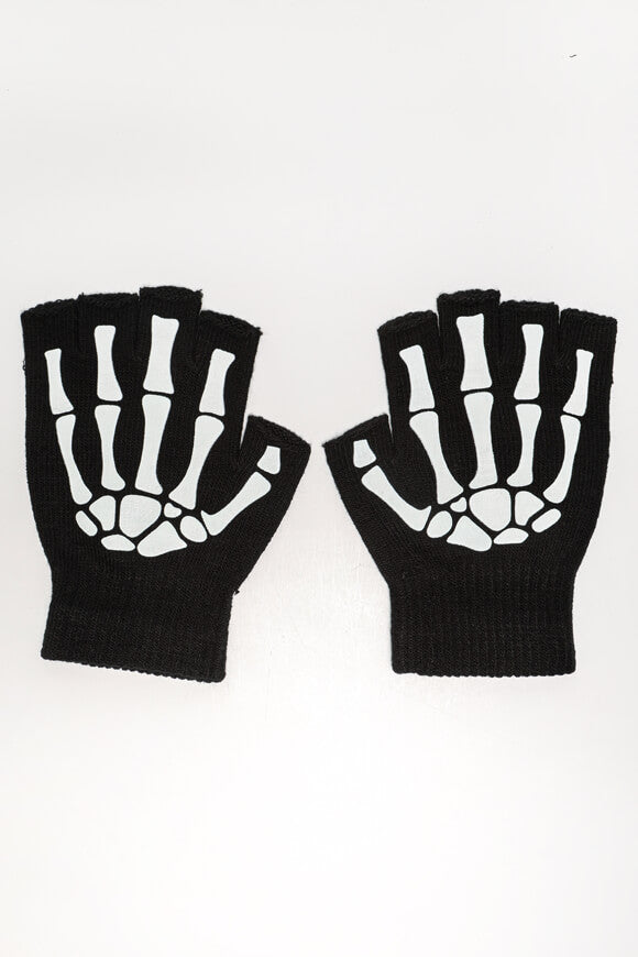 Kurzfingerhandschuhe - Schwarz + Weiss