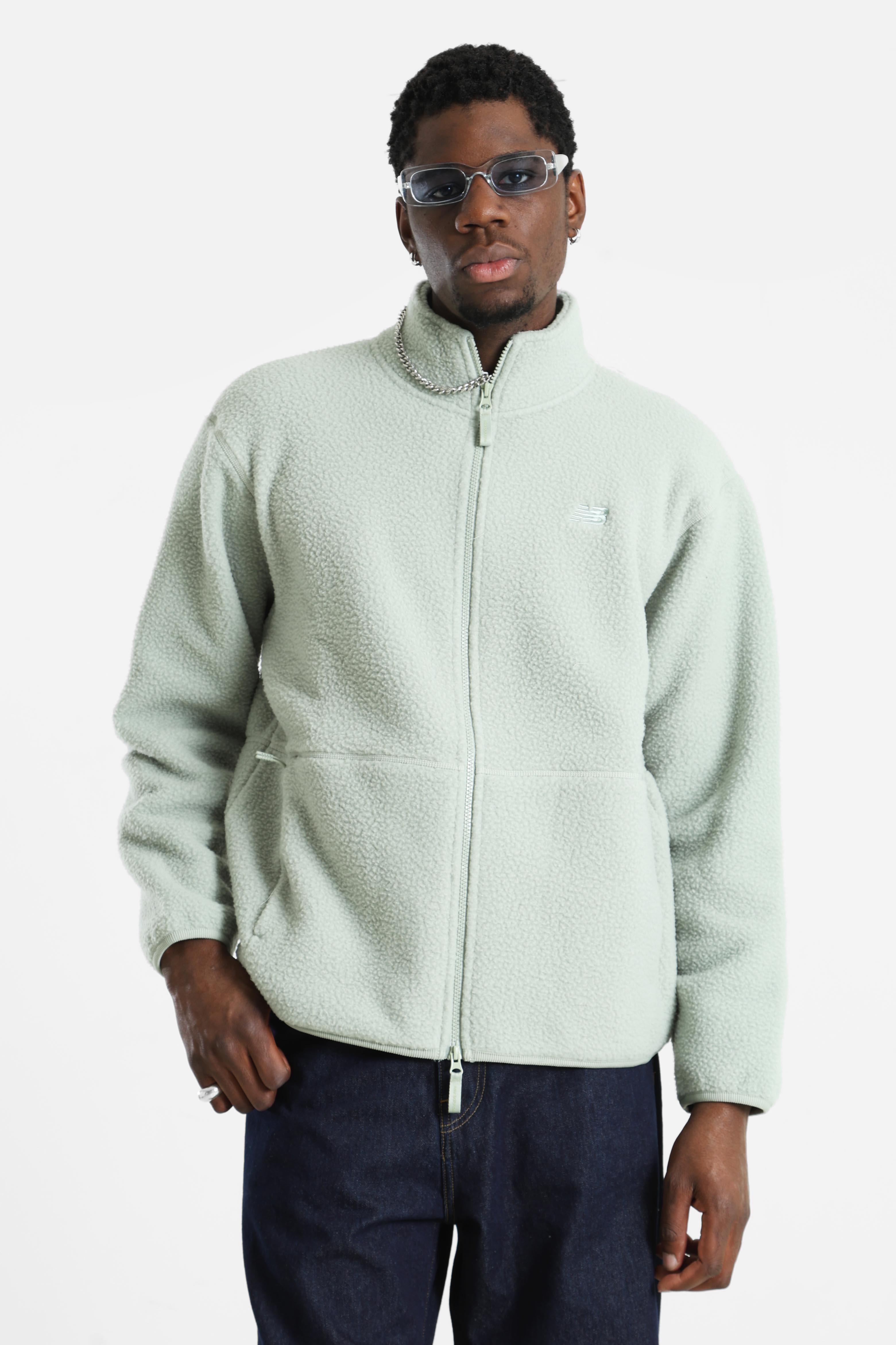 High Pile Fleecejacke - Light Green