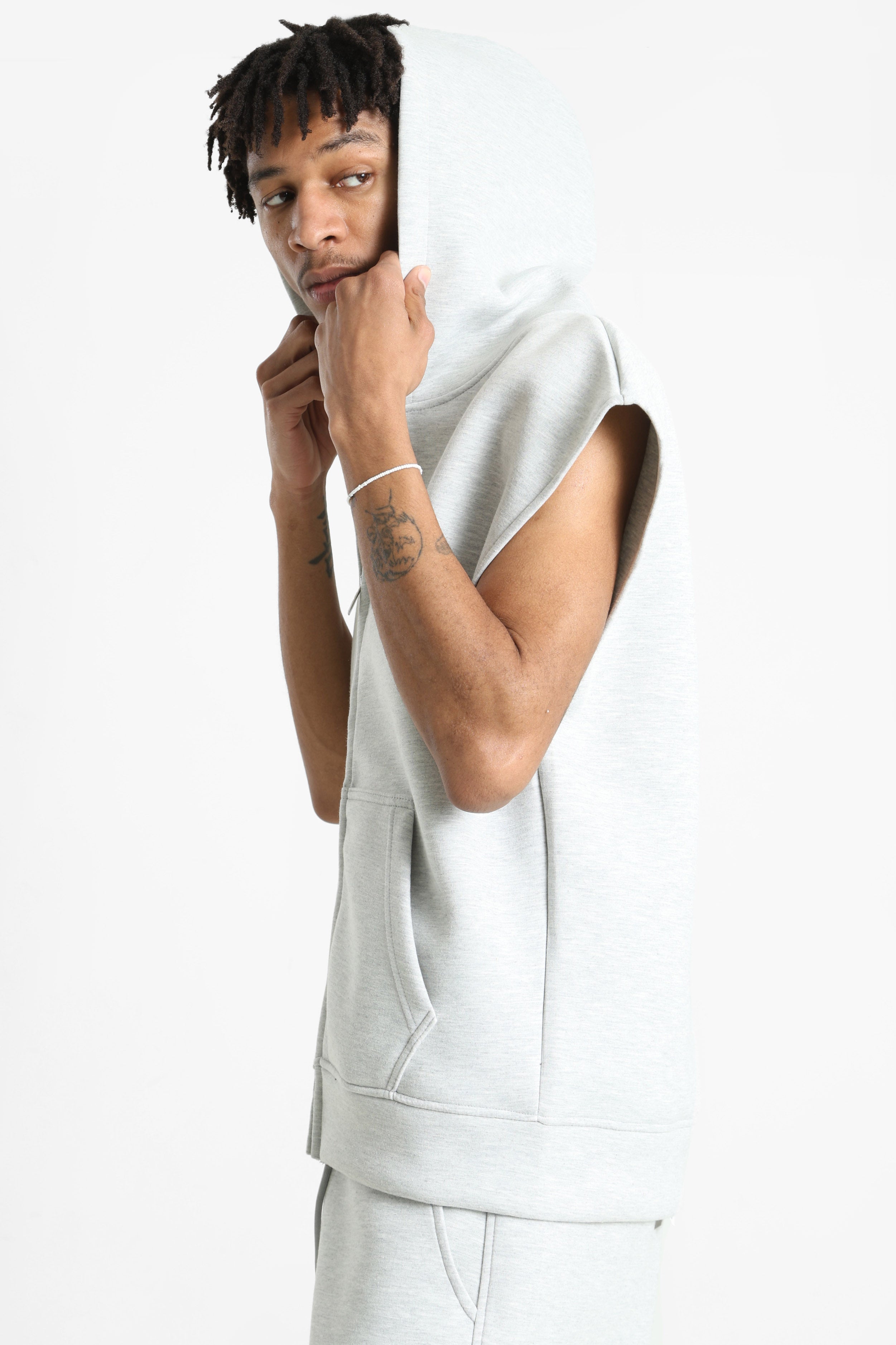 Sweatshirt vest - Light Grey Heather